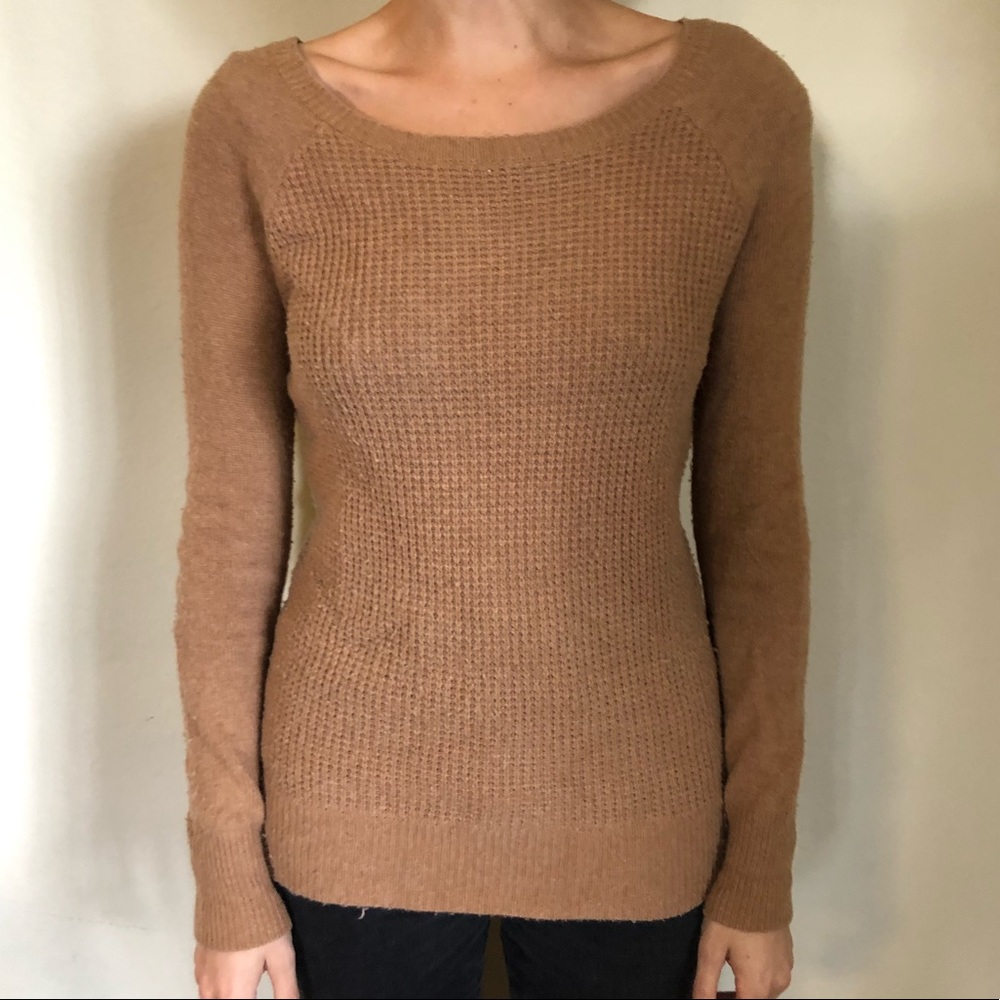 J. Crew Women's Tan Crew Neck Sweater